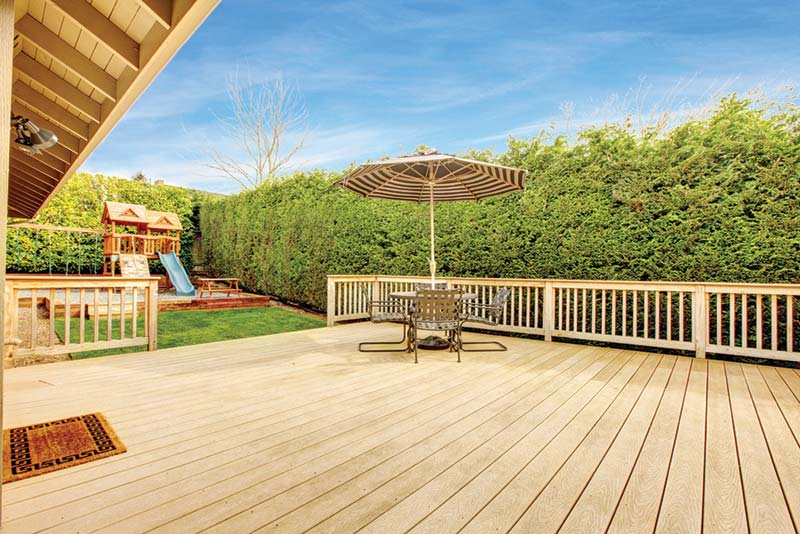 wood deck